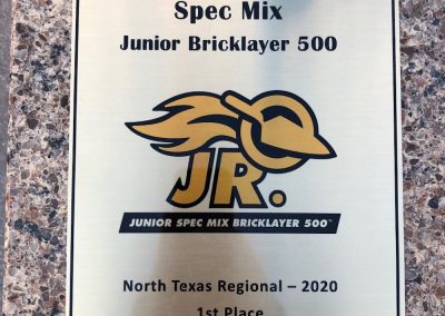 SPEC MIX JUNIOR BRICKLAYER 500 - NORTH TEXAS 2020