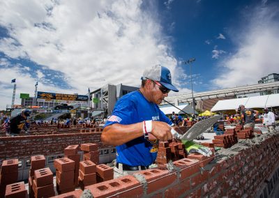 Javier Chacon giving it his all to win the SPEC MIX BRICKLAYER 500