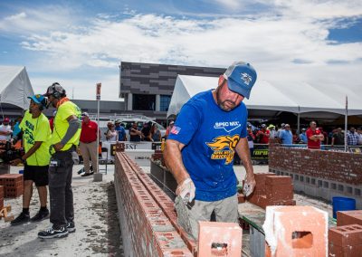 David Kelly from North Carolina is trying to become the World's Best Bricklayer